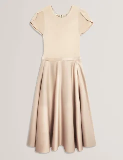 New Lobster Limited Kleider|Golden Hour<Midikleid mit Tulpenärmeln, anprobierbar