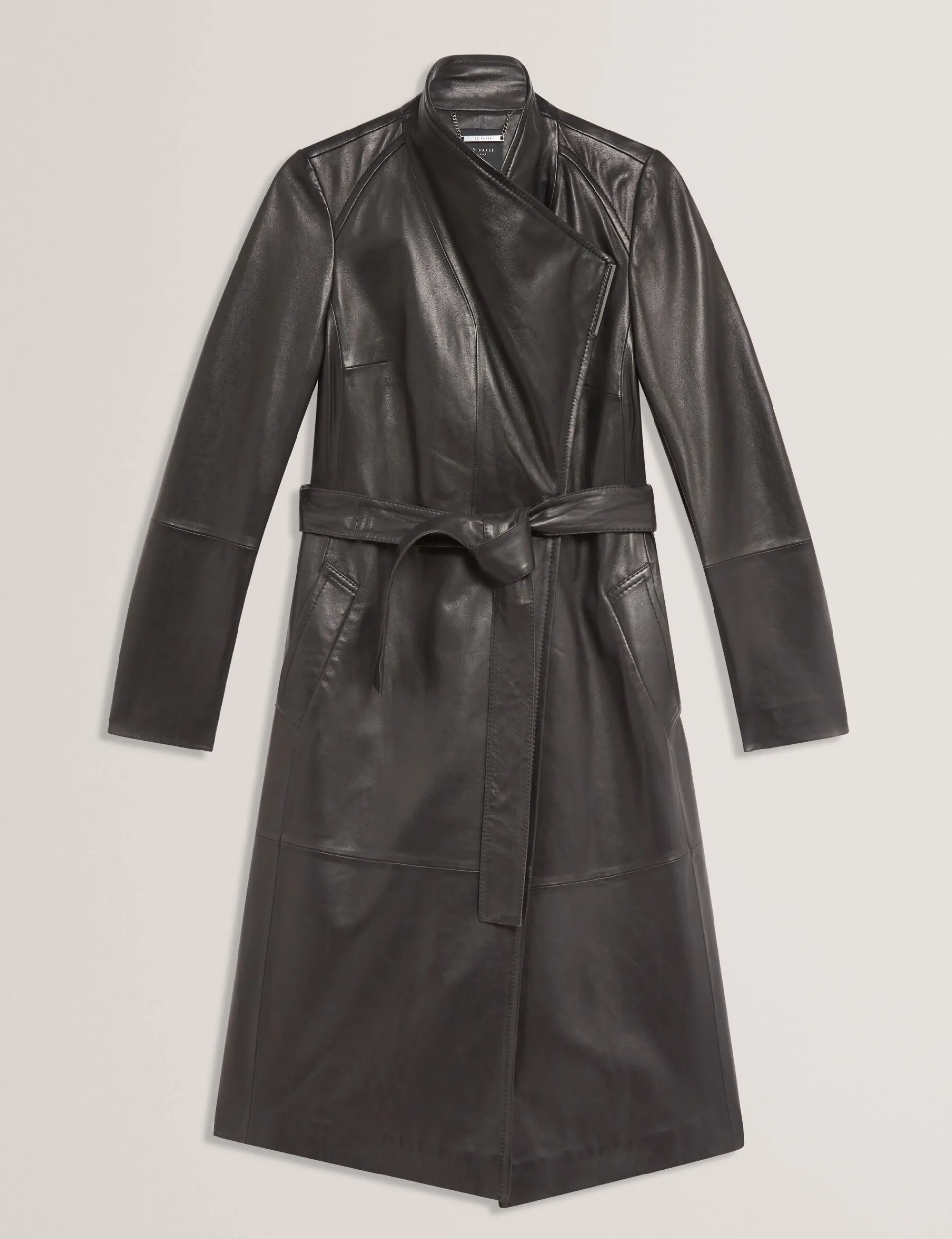 Damen New Lobster Limited Luxusgeschenke Für Damen|Mäntel Und Jacken<Midi-Wickelmantel aus Leder mit Gürtel