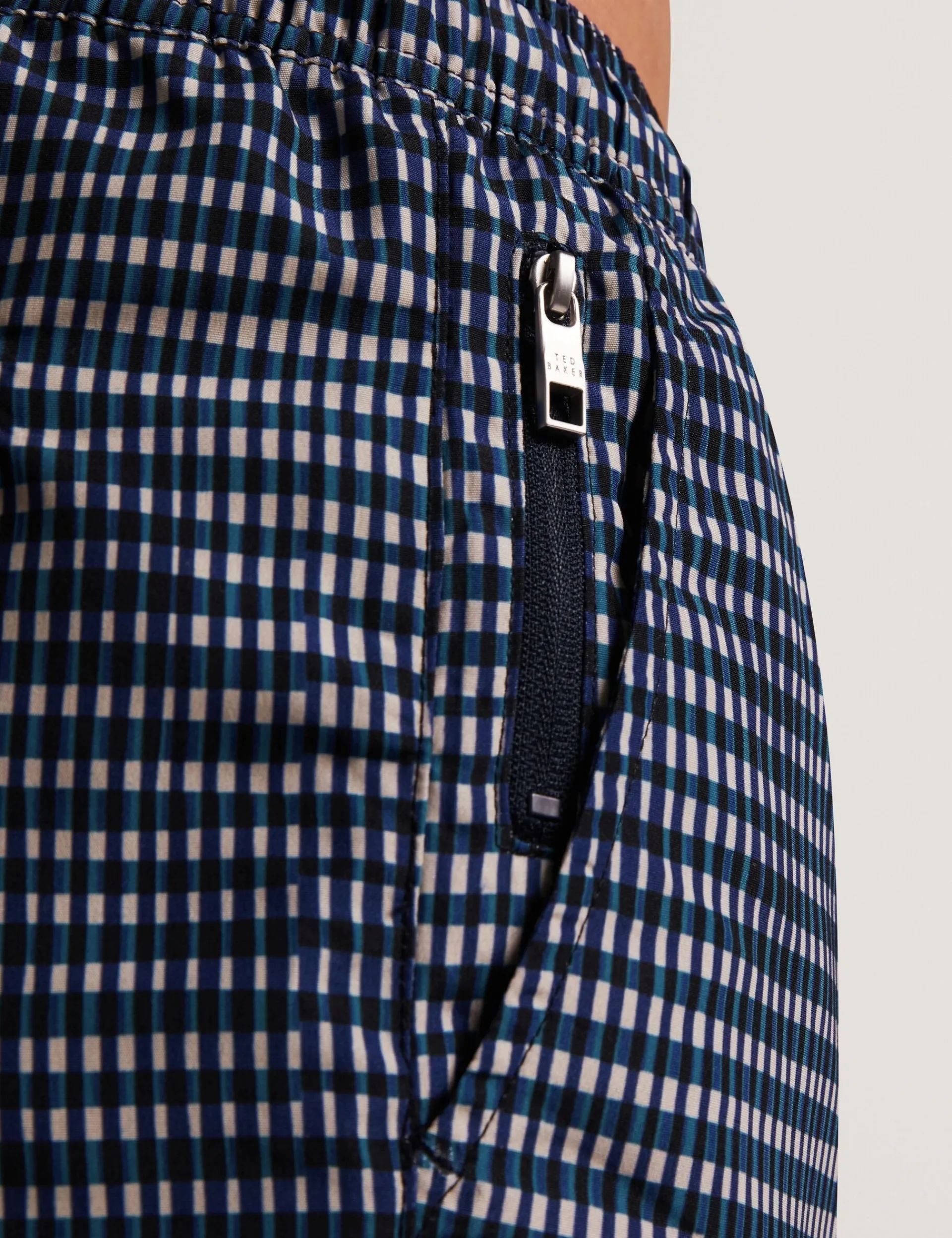 New Lobster Limited Bademode|Der Weihnachtsladen<Mid-Length Badeshorts mit verschwommenem Karomuster