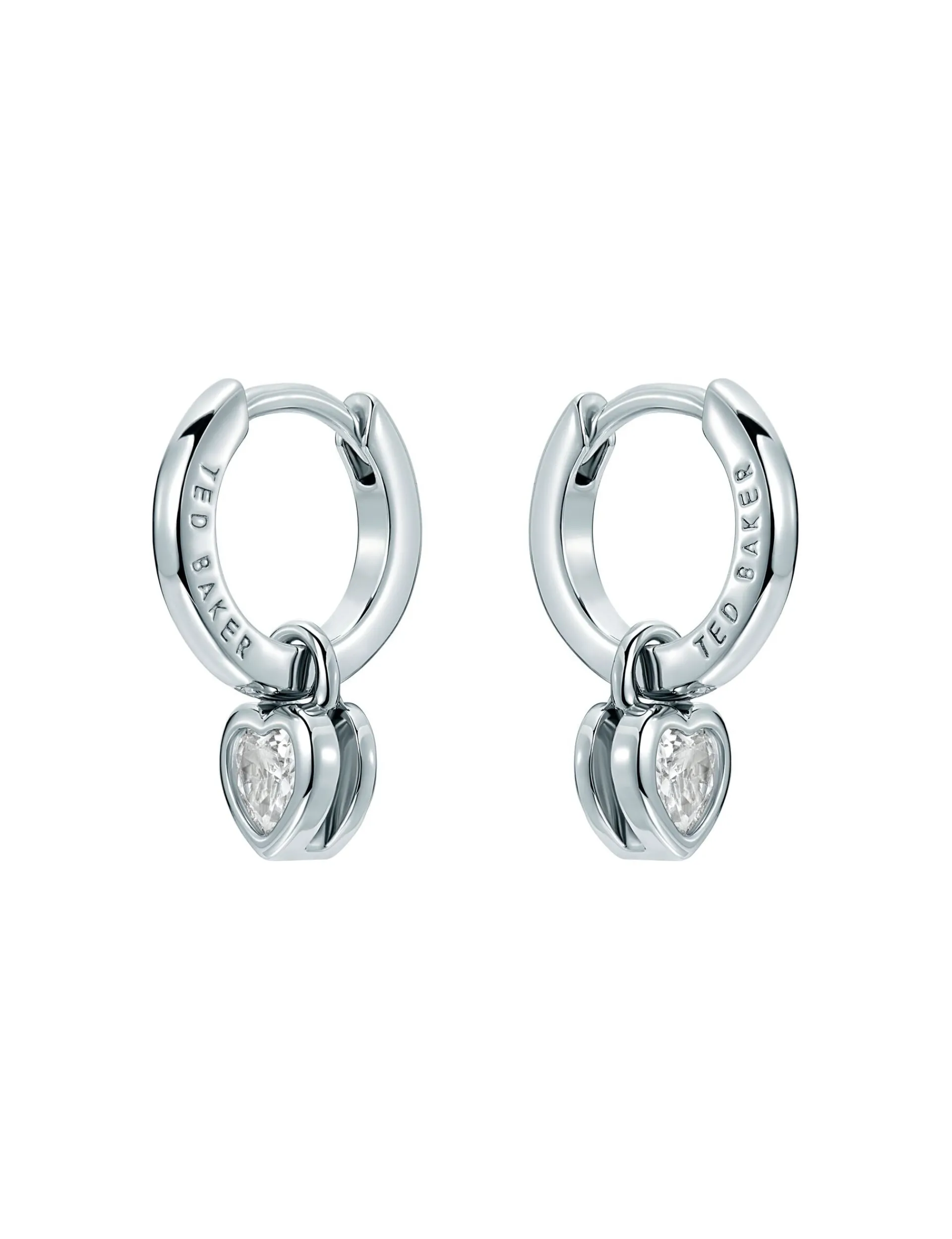 Damen Licensee Simon Harrison Die Hochzeitsredaktion|Golden Hour<Mini Crystal Heart Huggie Ohrringe