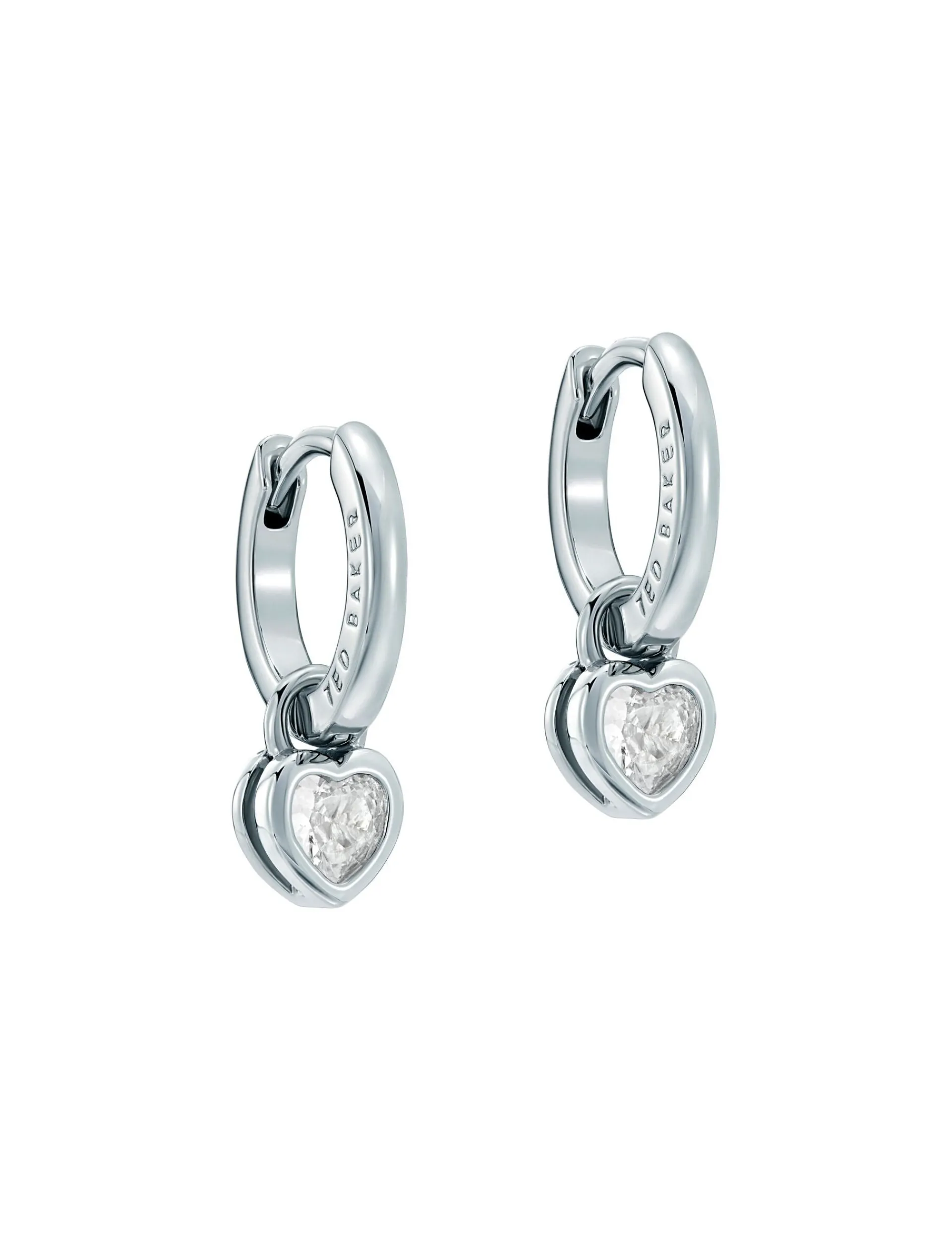 Damen Licensee Simon Harrison Die Hochzeitsredaktion|Golden Hour<Mini Crystal Heart Huggie Ohrringe