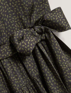 New Lobster Limited Kleider<Minikleid mit Stufenrock und Bindegürtel, zartem Muster
