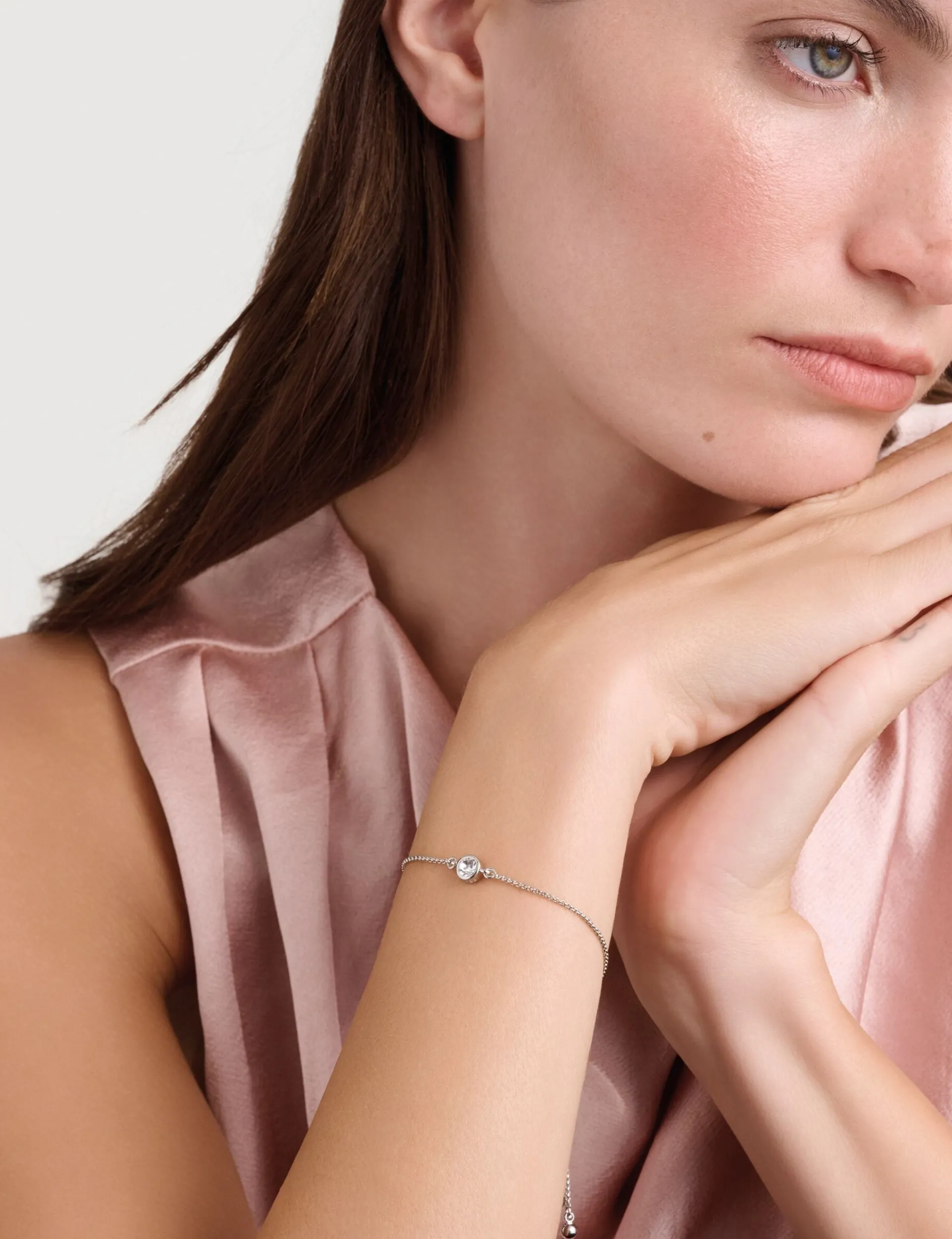 Damen Licensee Simon Harrison Festliche Kleidung|Damenschmuck<Mini-Kristall-Armband mit verstellbarem Schieber