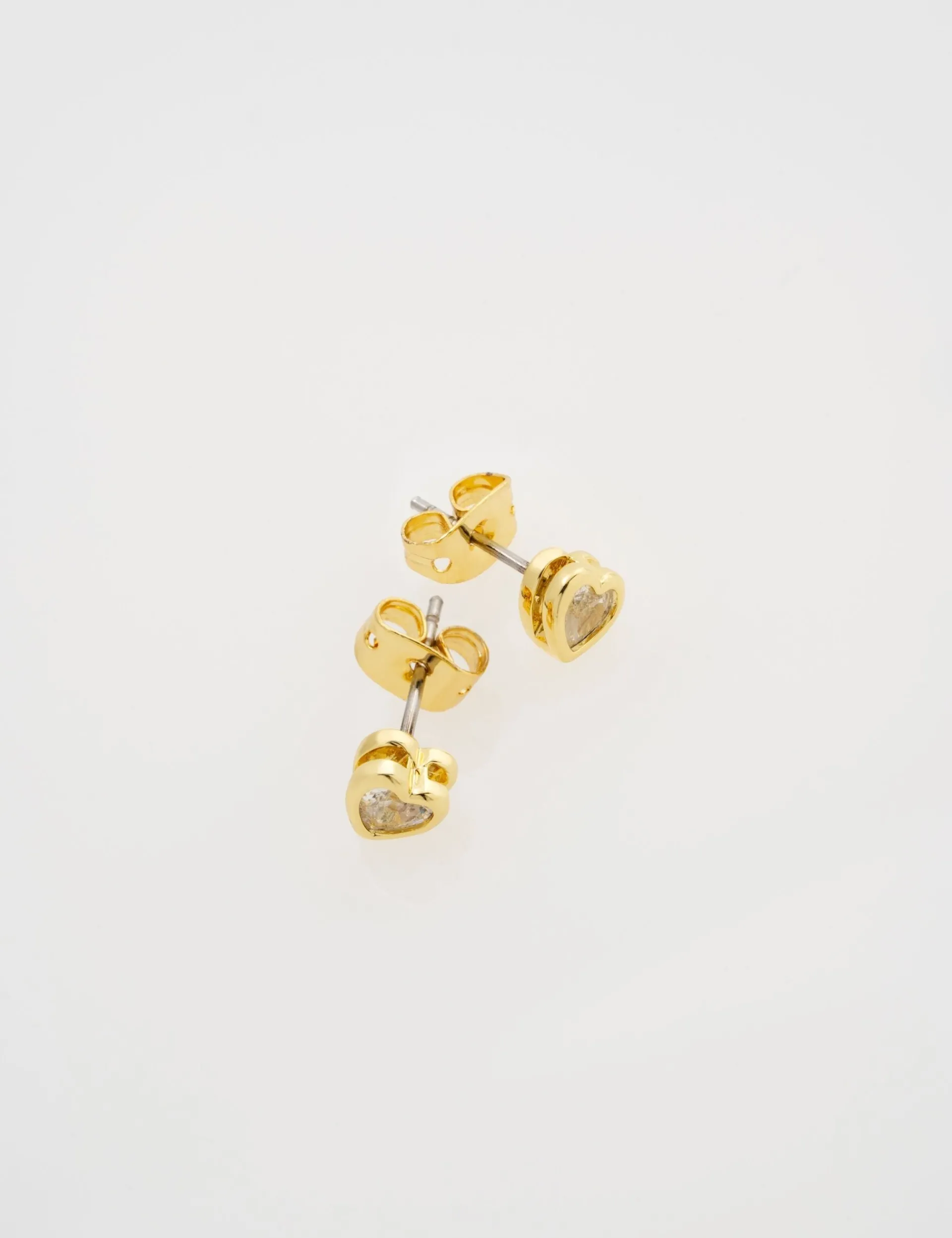 Damen Licensee Simon Harrison Die Hochzeitsredaktion|Golden Hour<Mini-Ohrstecker in Herzform mit Kristall