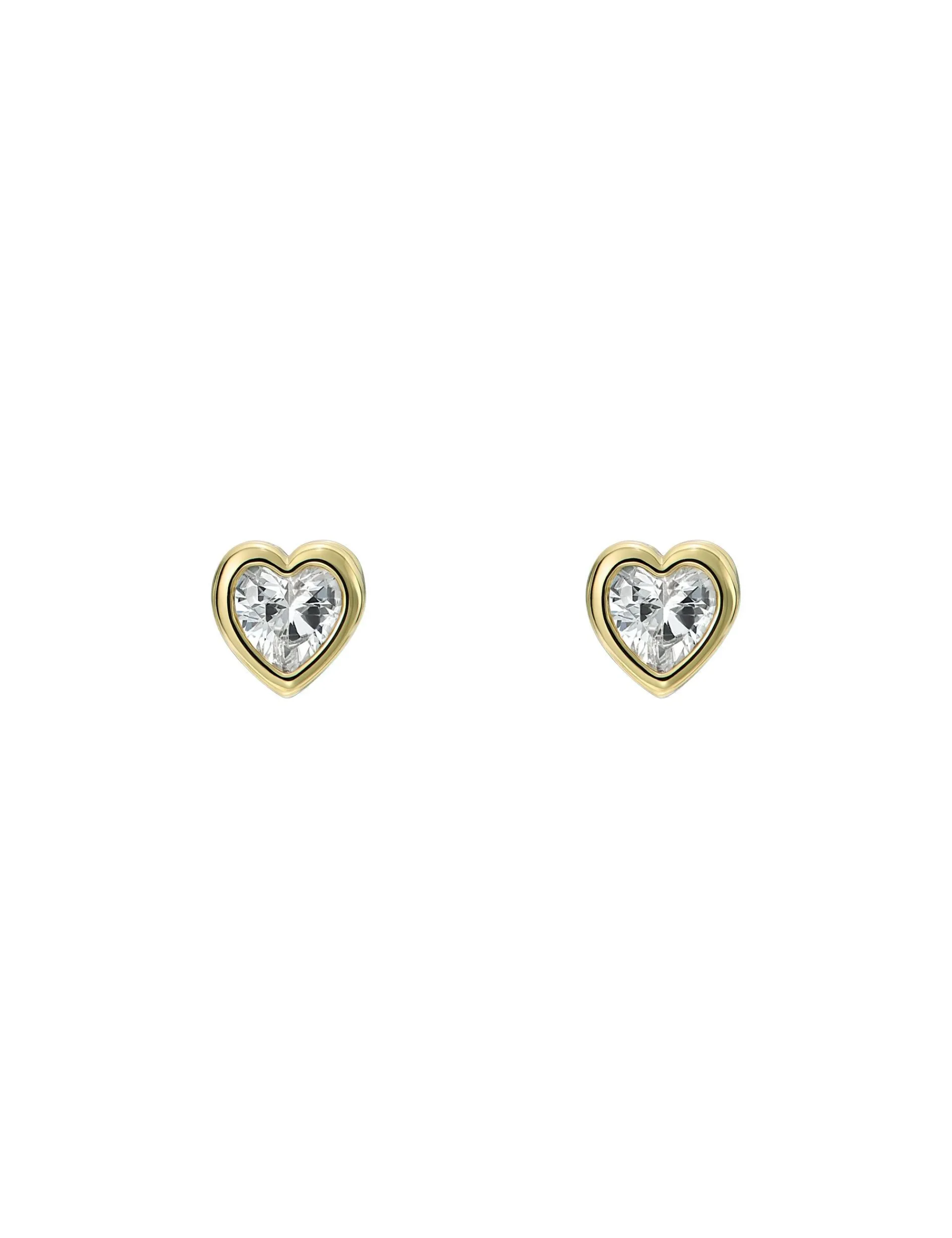 Damen Licensee Simon Harrison Die Hochzeitsredaktion|Golden Hour<Mini-Ohrstecker in Herzform mit Kristall
