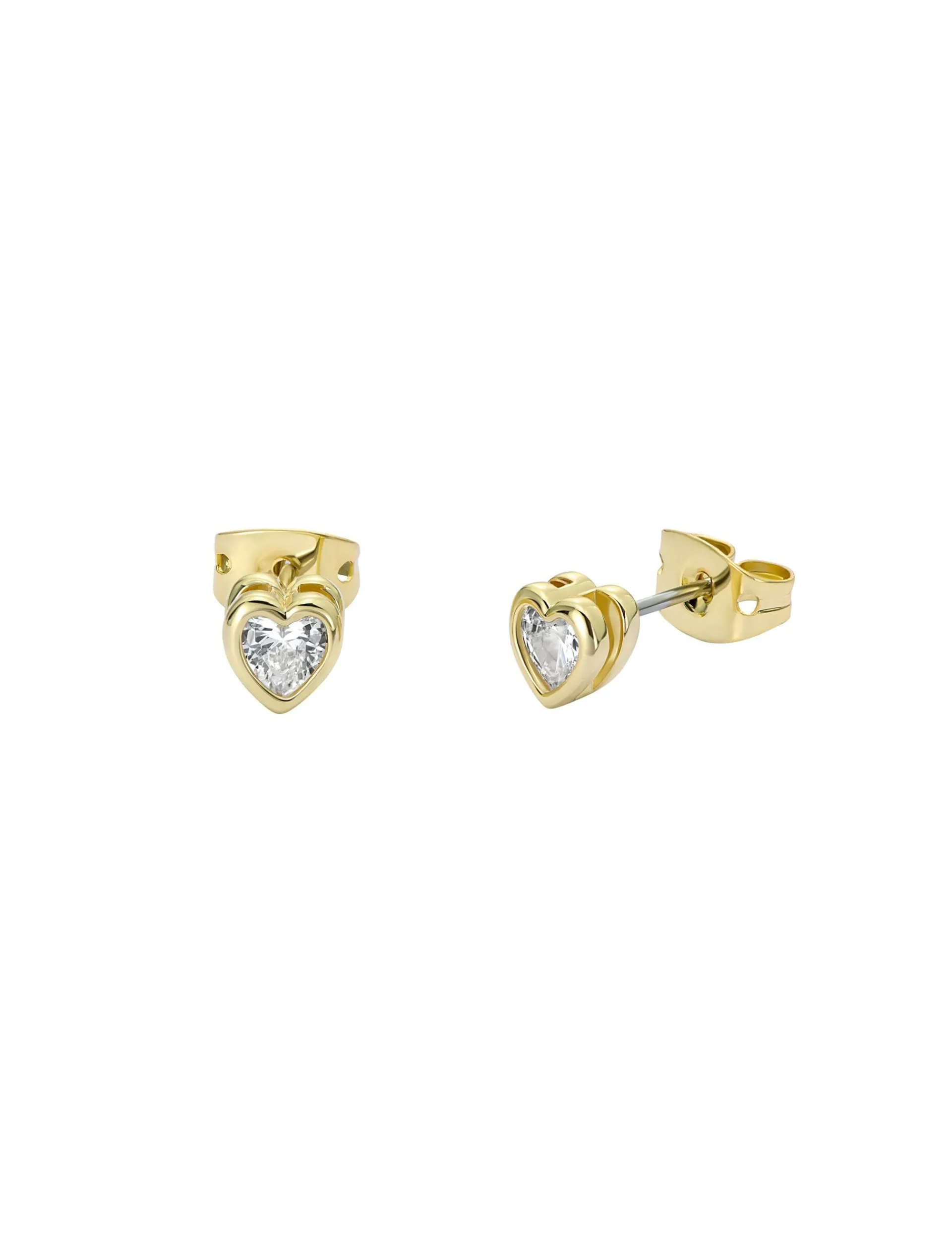 Damen Licensee Simon Harrison Die Hochzeitsredaktion|Golden Hour<Mini-Ohrstecker in Herzform mit Kristall