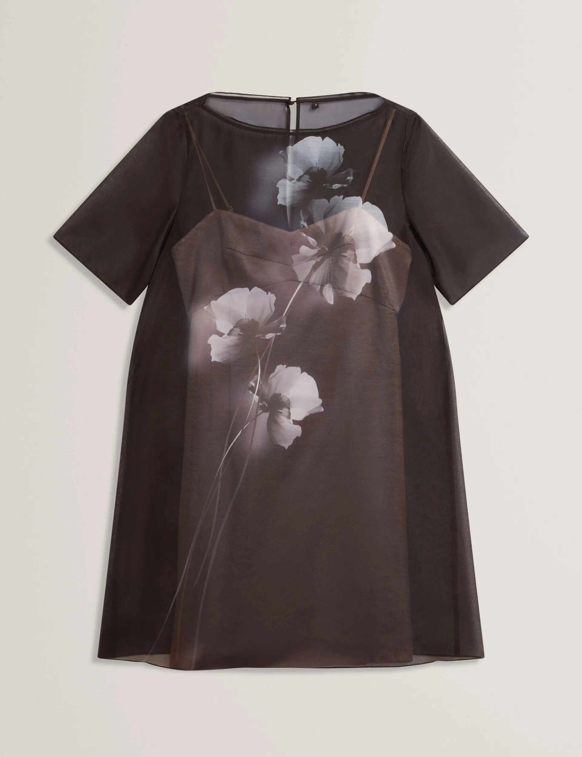New Lobster Limited Kleider<Mini-T-Shirt-Kleid aus Organza mit Blumenmuster