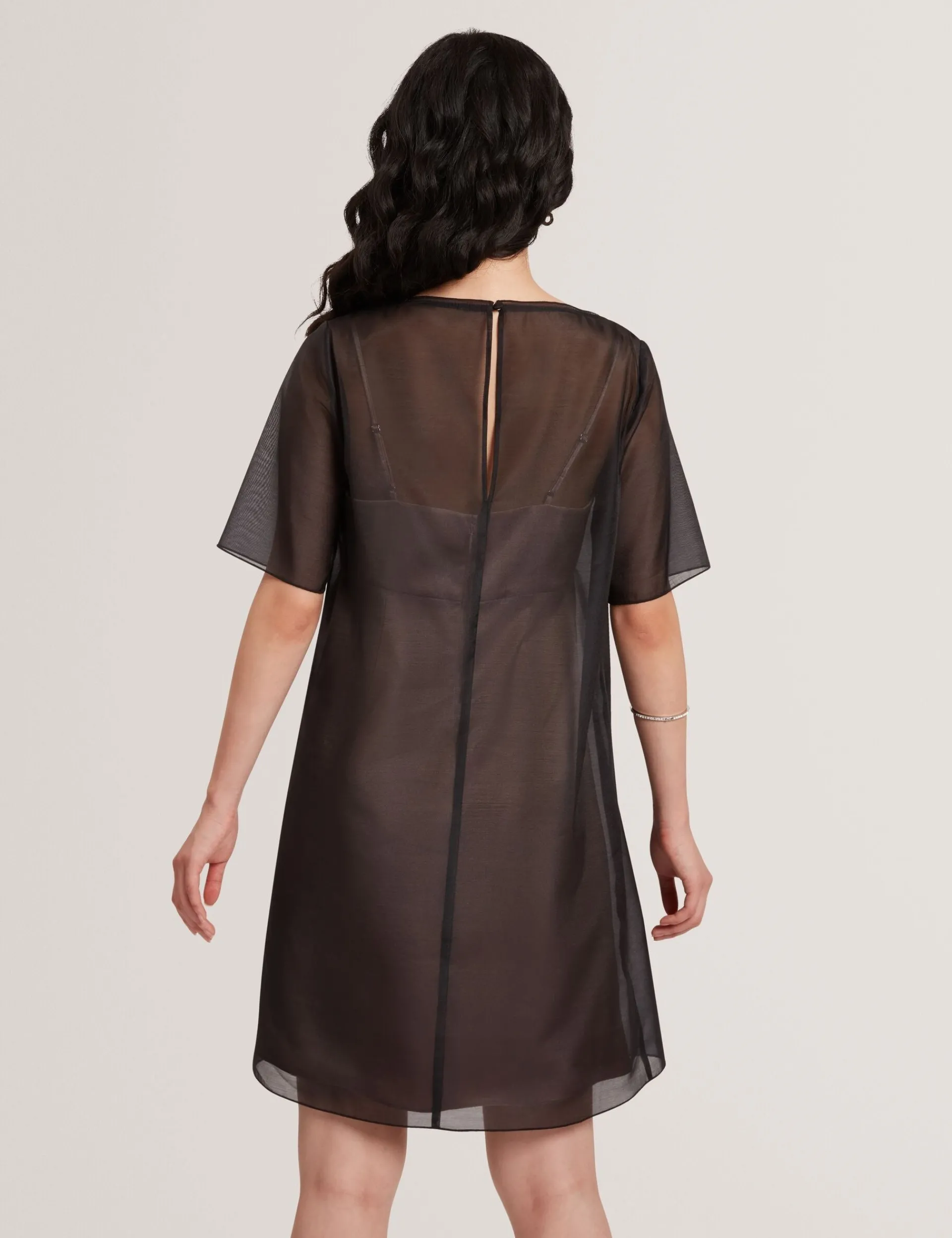 New Lobster Limited Kleider<Mini-T-Shirt-Kleid aus Organza mit Blumenmuster