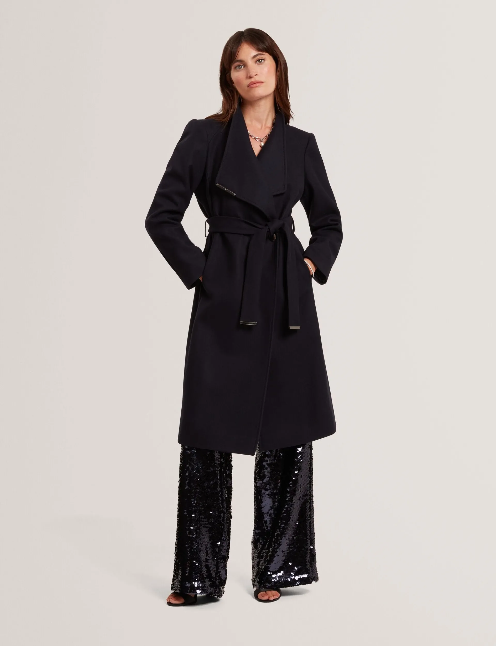 Damen New Lobster Limited Luxusgeschenke Für Damen|Mäntel Und Jacken<Mittellanger Wollmantel mit Gürtel