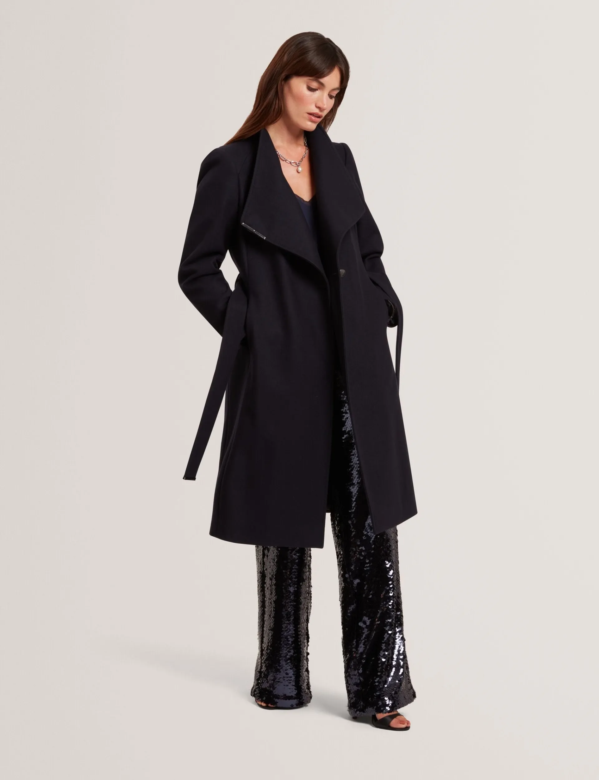Damen New Lobster Limited Luxusgeschenke Für Damen|Mäntel Und Jacken<Mittellanger Wollmantel mit Gürtel