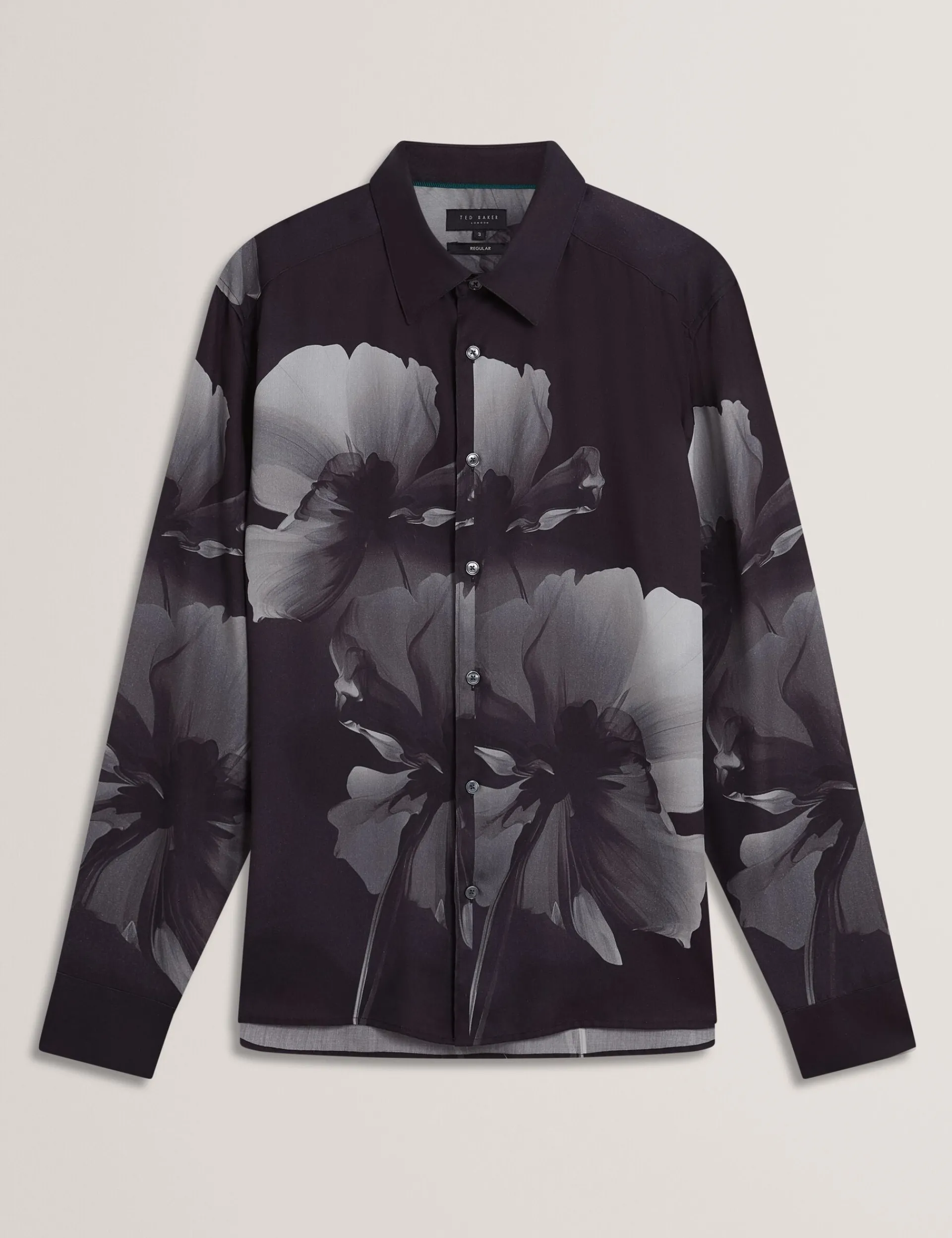 Herren New Lobster Limited Luxusgeschenke Für Herren|Arbeitskleidung<Monochromes Langarmhemd mit Blumenmuster