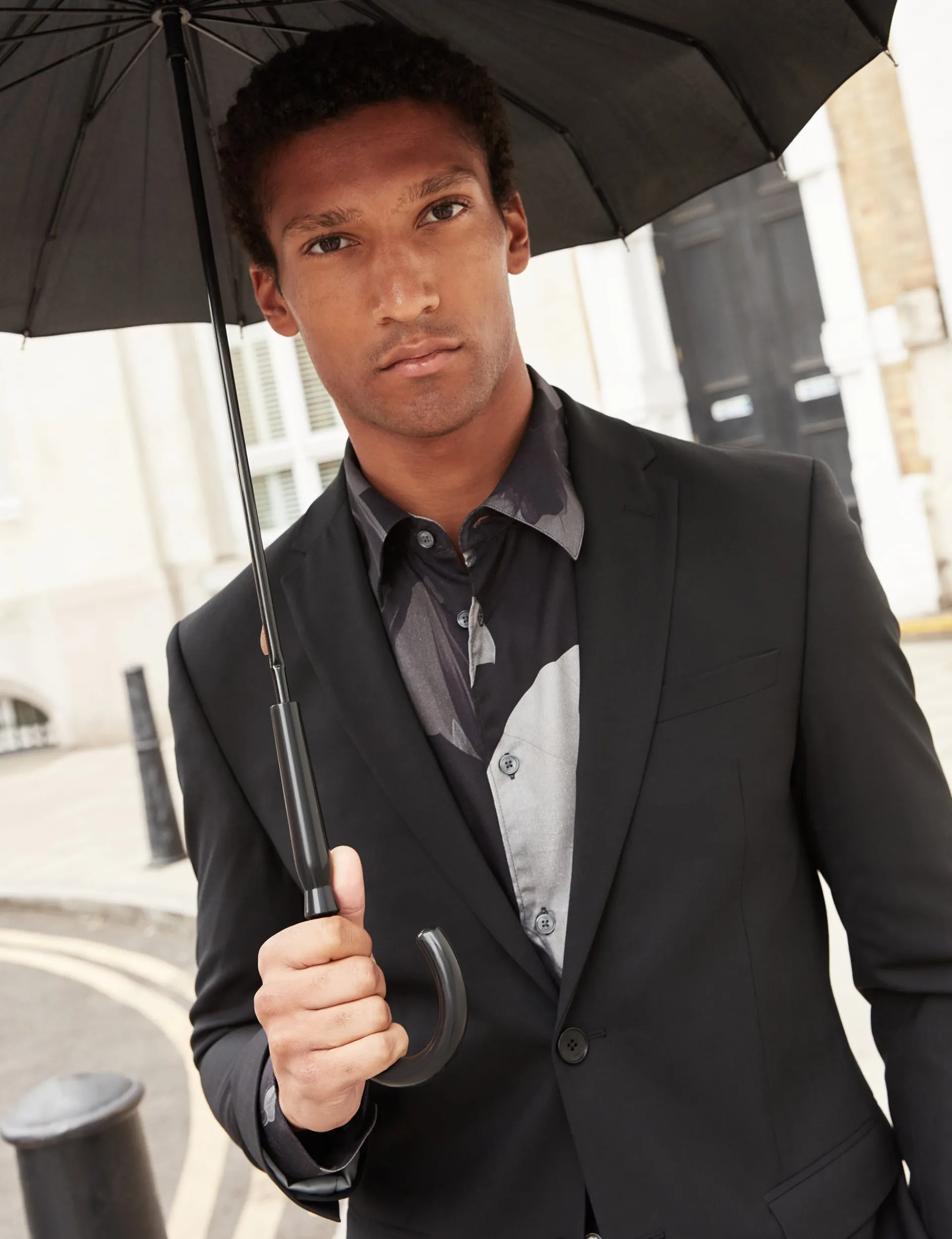 Herren New Lobster Limited Luxusgeschenke Für Herren|Arbeitskleidung<Monochromes Langarmhemd mit Blumenmuster
