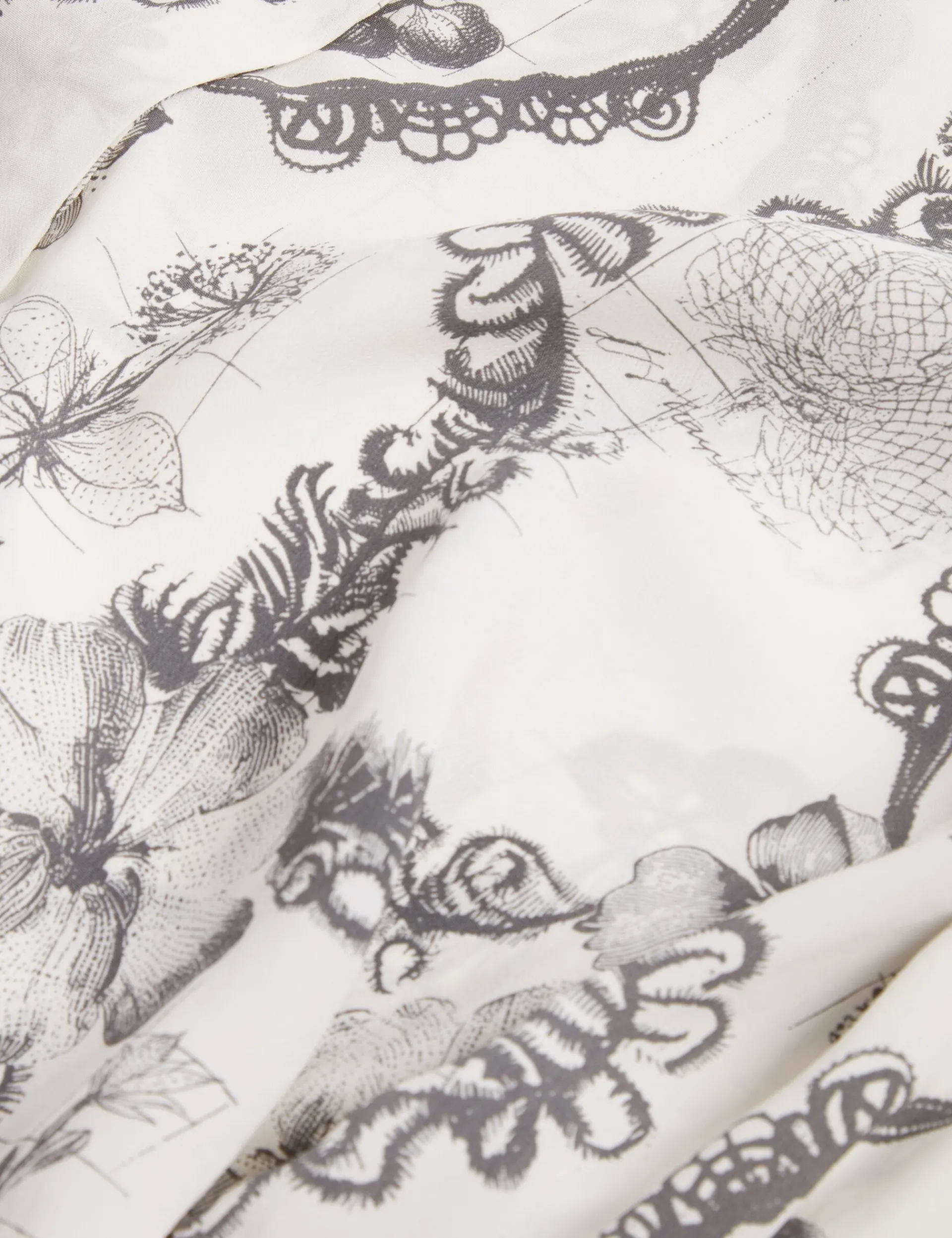 New Lobster Limited Oberteile & Blusen|Neue Frühlingsblumen<Nottingham Lace Print Longline Shirt