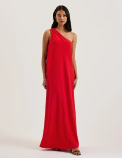 New Lobster Limited Festliche Kleidung|Die Hochzeitsredaktion<One-Shoulder-Maxikleid aus Webstoff