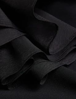 New Lobster Limited Festliche Kleidung|Kleider<Oversized Minikleid mit Rüschenbesatz und V-Ausschnitt