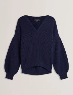 New Lobster Limited Oberteile & Blusen|Pullover & Strickjacken<Oversized V-Ausschnitt Fischerpullover