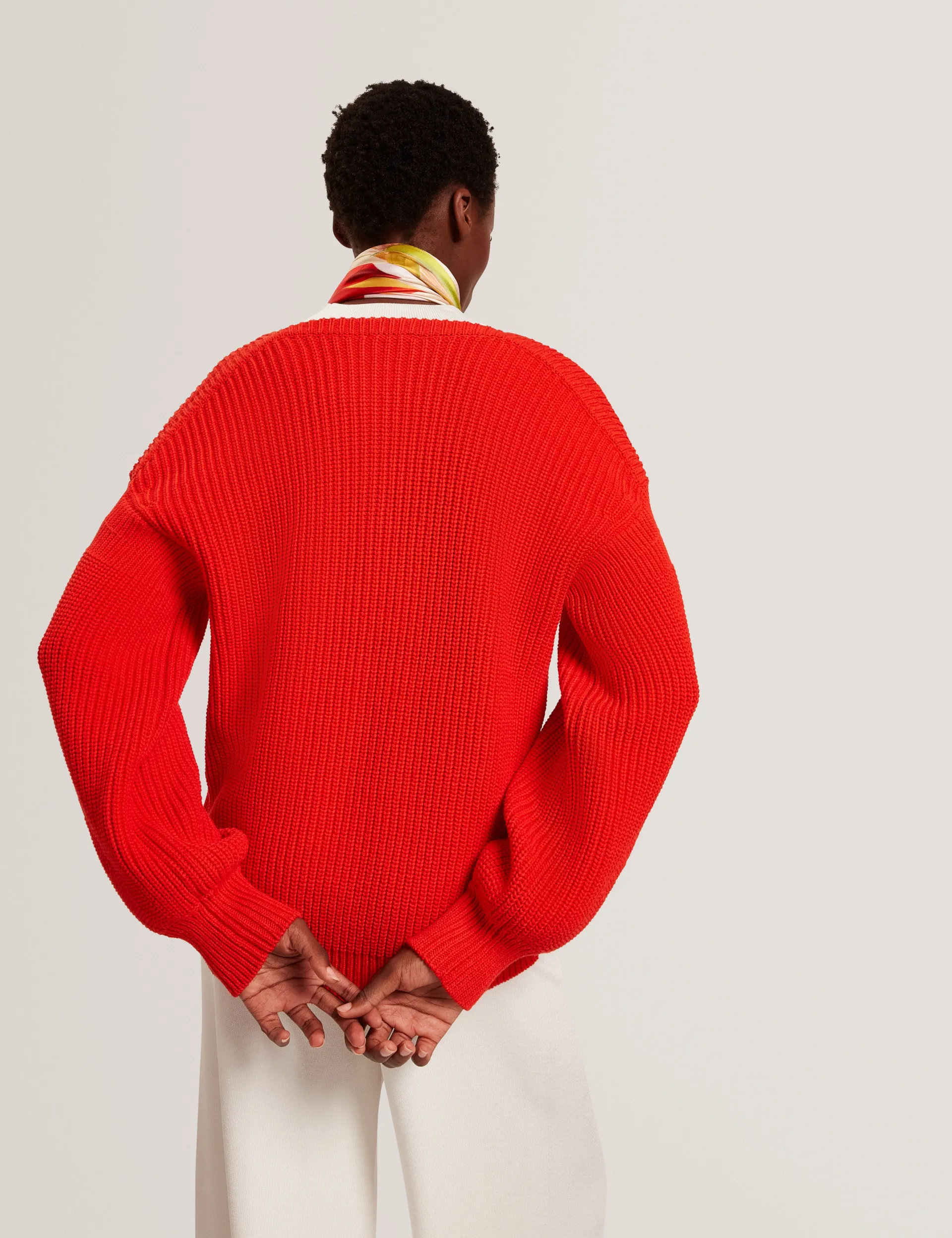 New Lobster Limited Oberteile & Blusen|Pullover & Strickjacken<Oversized V-Ausschnitt Fischerpullover