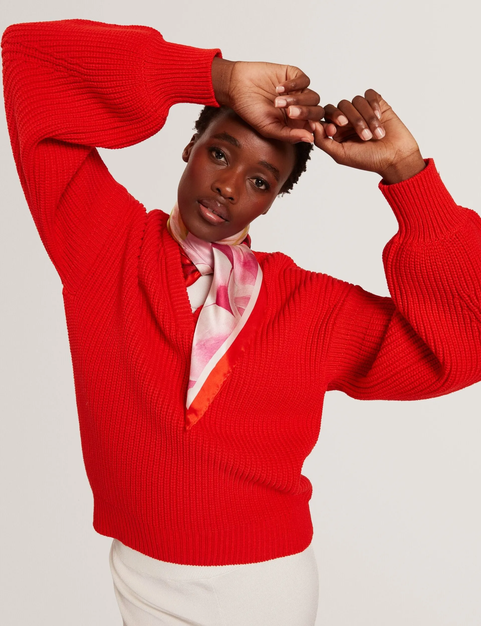 New Lobster Limited Oberteile & Blusen|Pullover & Strickjacken<Oversized V-Ausschnitt Fischerpullover