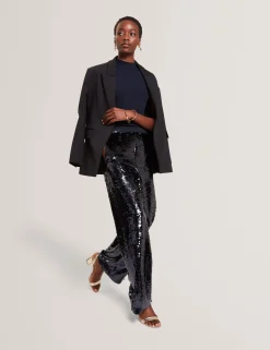 New Lobster Limited Anzüge & Zweiteiler|Hosen & Shorts<Pailletten-Schlupfhose mit weitem Bein