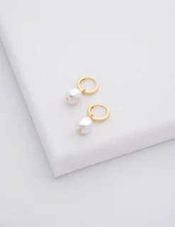Damen Licensee Simon Harrison Damenschmuck|Sämtliches Zubehör<Perlenanhänger Huggie Ohrringe