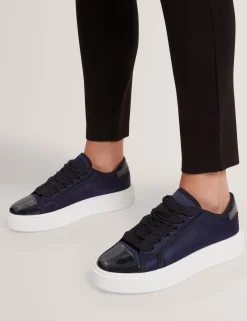 New Lobster Limited Trainer|Die Satin-Kollektion<Plateau-Sneaker mit Satinband und Spitze