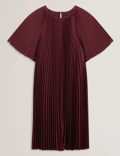 New Lobster Limited Kleider<Plissiertes A-Linien-Minikleid mit kurzen Ärmeln