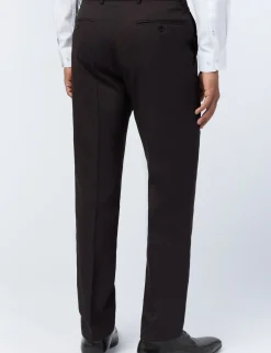 Licensee Baird Group Anzüge & Maßanfertigungen|Arbeitskleidung<Plum Tonic Wollstoff Slim Slim Anzughose