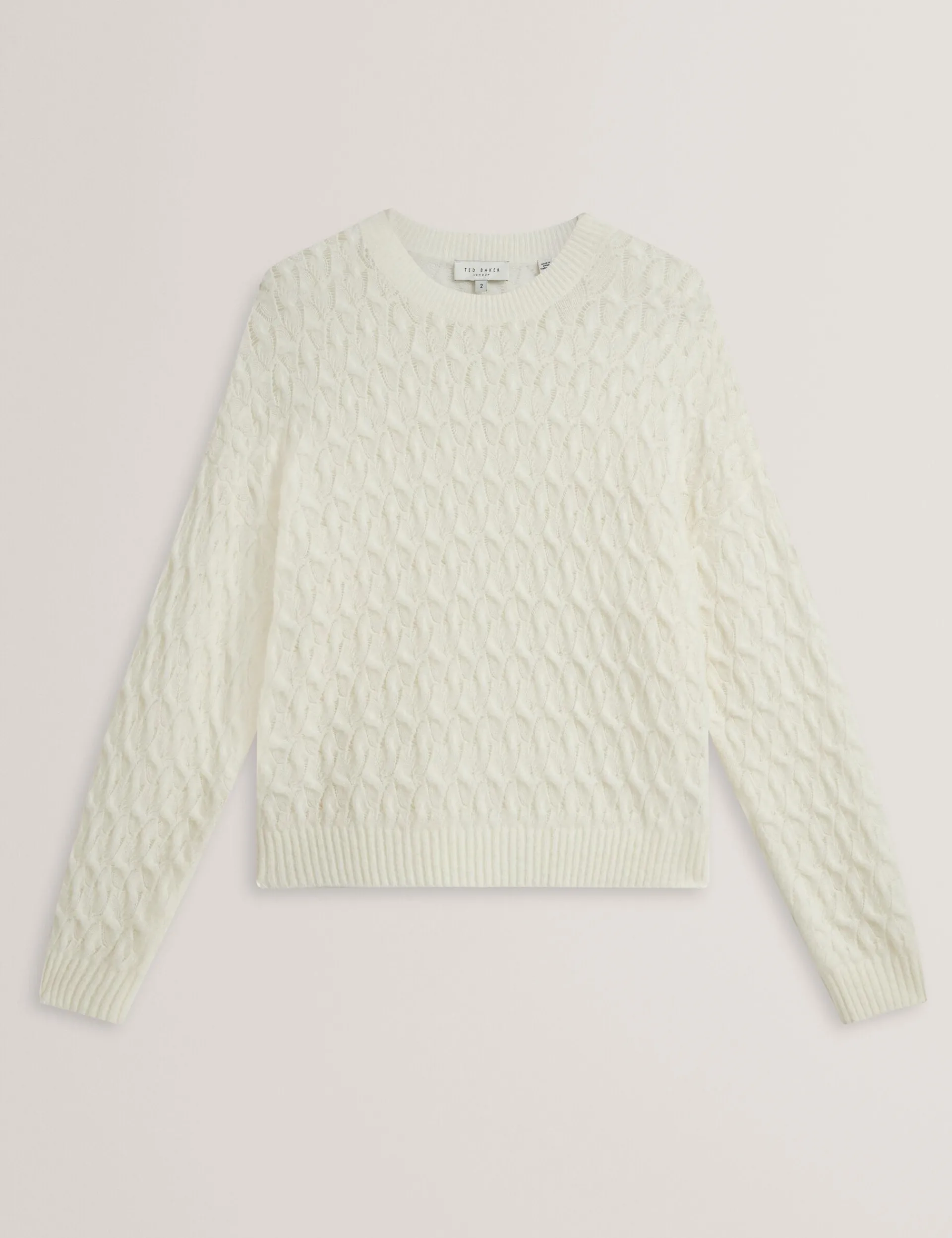 New Lobster Limited Oberteile & Blusen|Pullover & Strickjacken<Pointelle Zopfstrickpullover aus Wolle