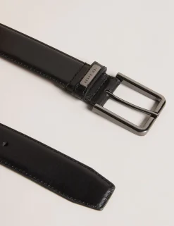 New Lobster Limited Sämtliches Zubehör|Arbeitskleidung<Polierter Ledergürtel mit Logo-Beschlägen