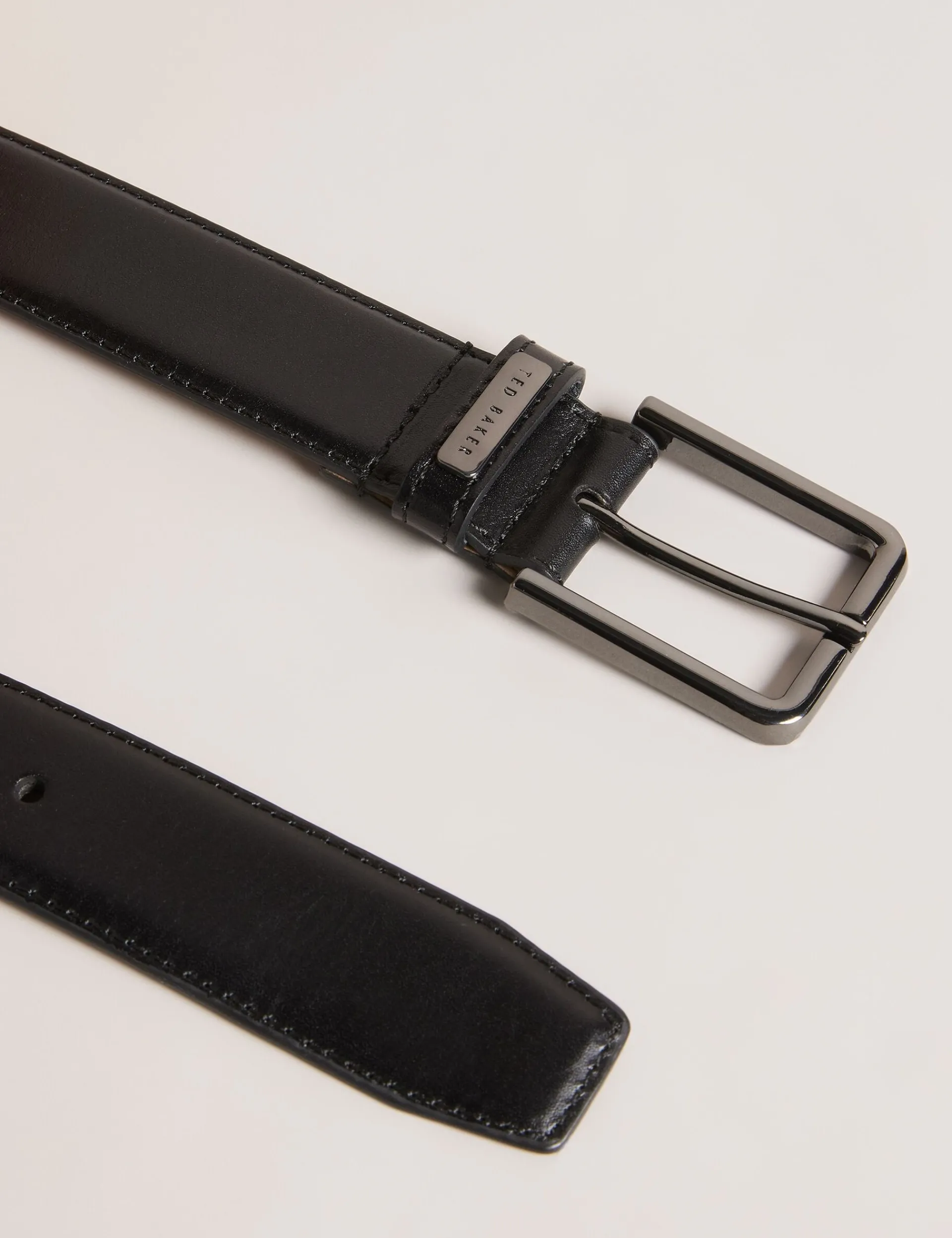 New Lobster Limited Sämtliches Zubehör|Arbeitskleidung<Polierter Ledergürtel mit Logo-Beschlägen