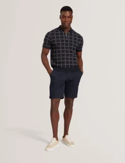 New Lobster Limited Der Weihnachtsladen|Pullover & Strickwaren<Polo-Shirt mit Markenlogo, kariert, mit Reißverschlusskragen