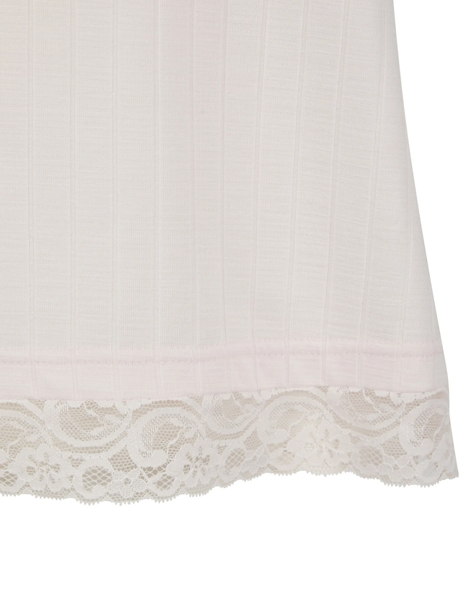 Licensee Pie 2 Brands Nachtwäsche & Dessous|Nachtwäsche & Dessous<Pyjama-Set aus Jersey mit weitem Bein und Spitzenbesatz