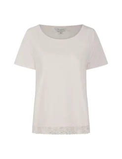Licensee Pie 2 Brands Nachtwäsche & Dessous|Nachtwäsche & Dessous<Pyjama-Set aus Jersey mit weitem Bein und Spitzenbesatz