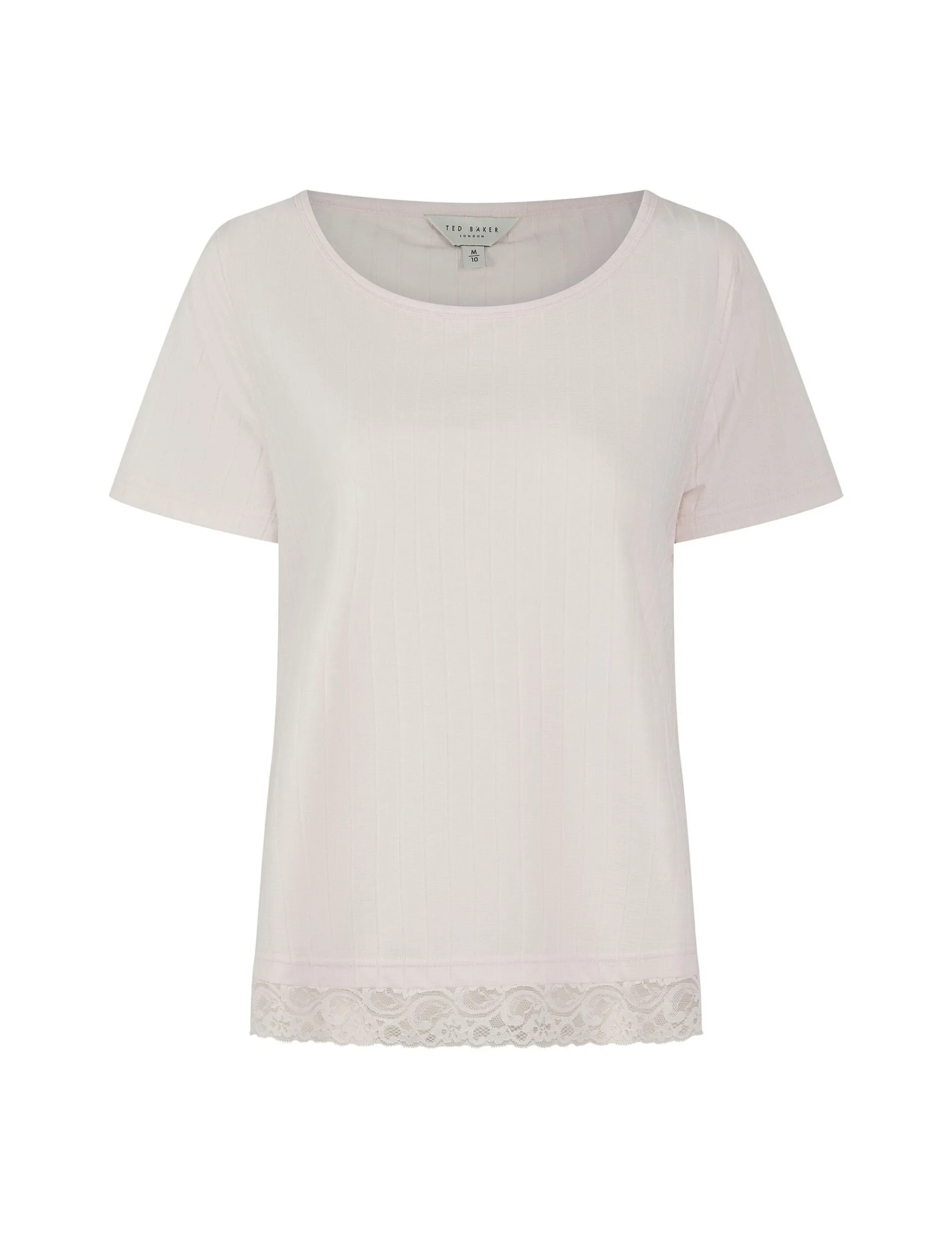 Licensee Pie 2 Brands Nachtwäsche & Dessous|Nachtwäsche & Dessous<Pyjama-Set aus Jersey mit weitem Bein und Spitzenbesatz