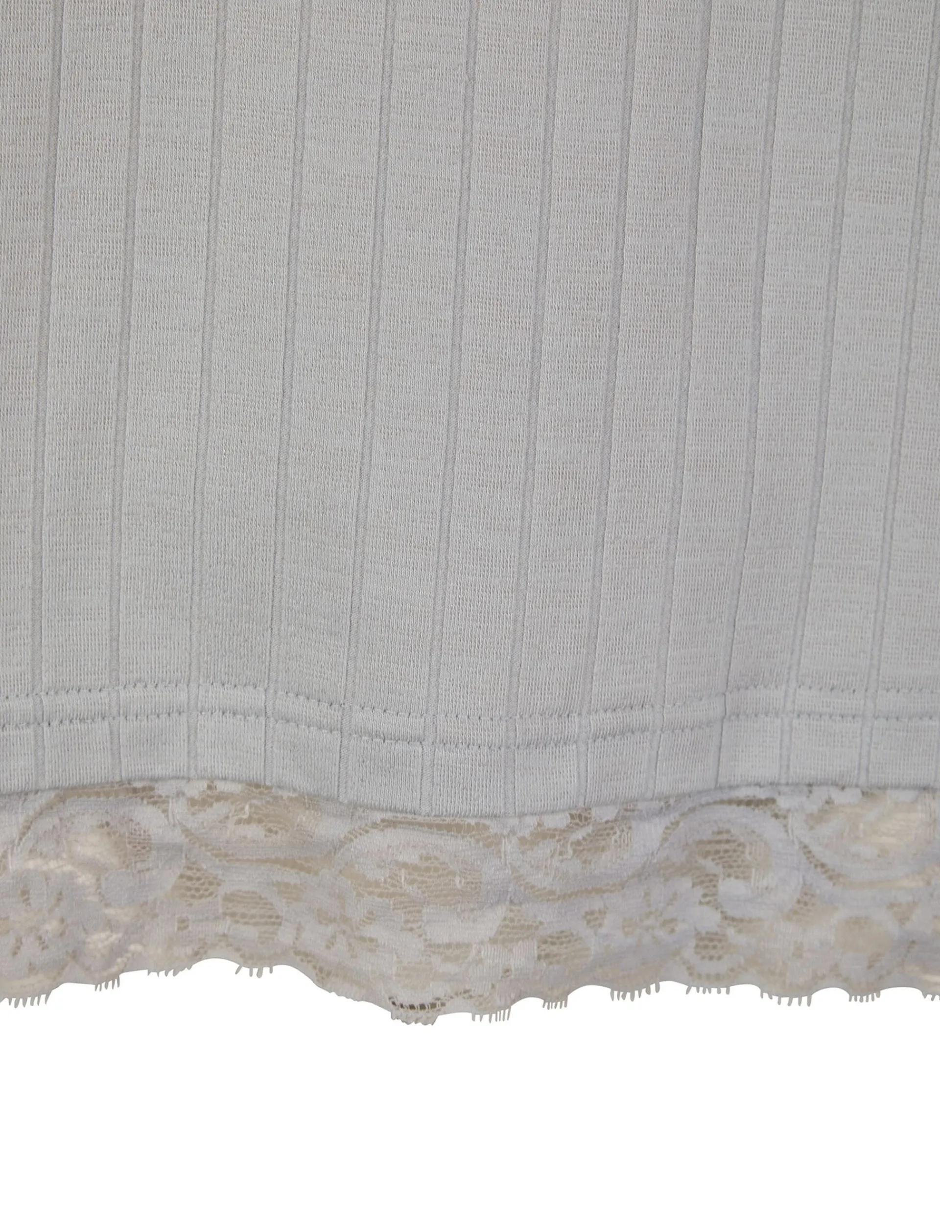 Licensee Pie 2 Brands Nachtwäsche & Dessous|Nachtwäsche & Dessous<Pyjama-Set aus Jersey mit weitem Bein und Spitzenbesatz