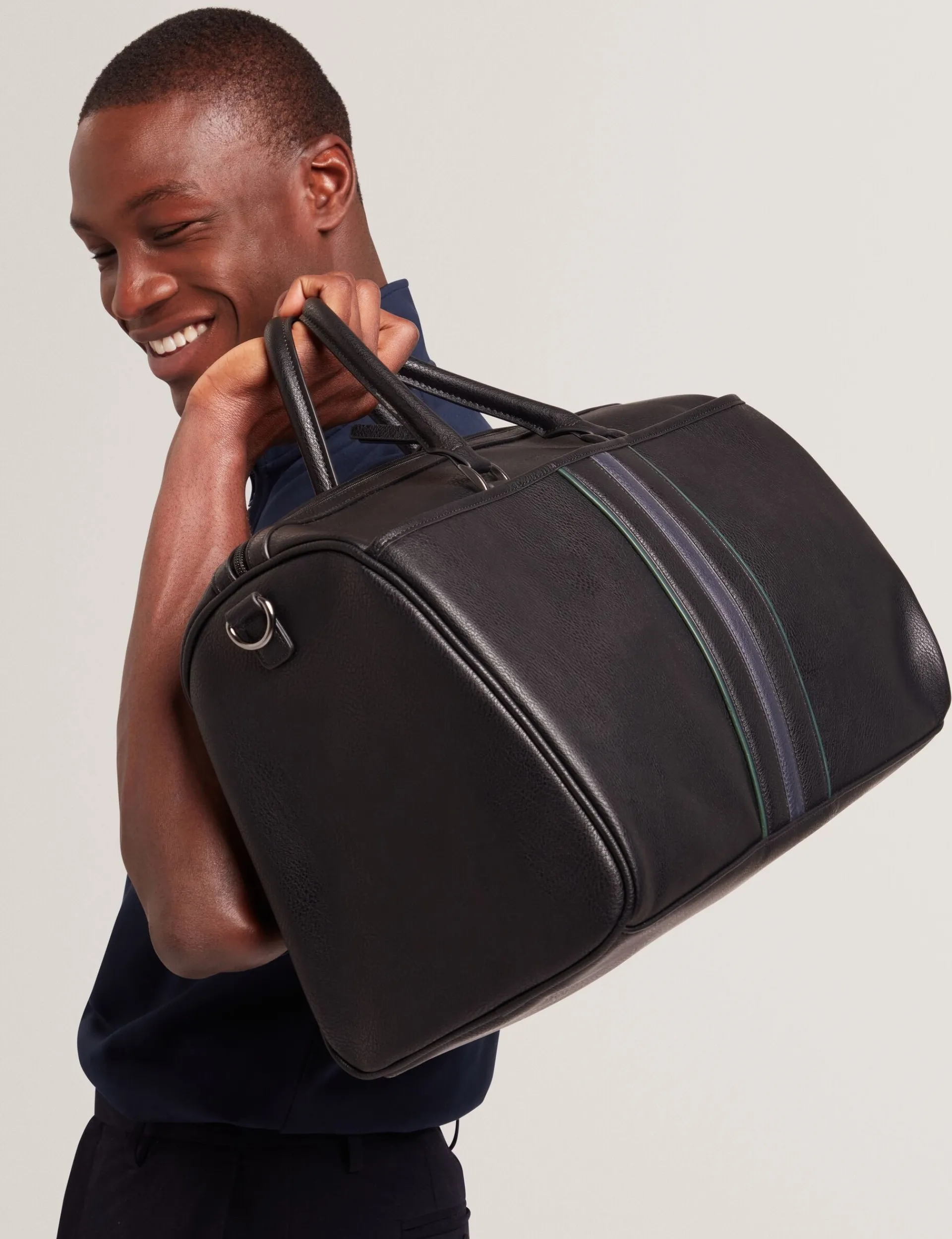 Herren New Lobster Limited Luxusgeschenke Für Herren|Reisetaschen & Wochenendtaschen<Reisetasche aus gestreiftem Kunstleder