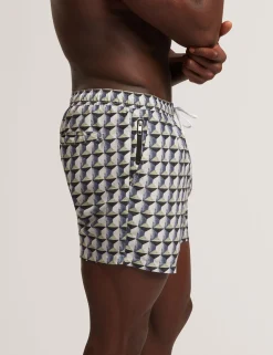 New Lobster Limited Bademode|Der Weihnachtsladen<Retro-Badeshorts mit Geo-Kordelzug