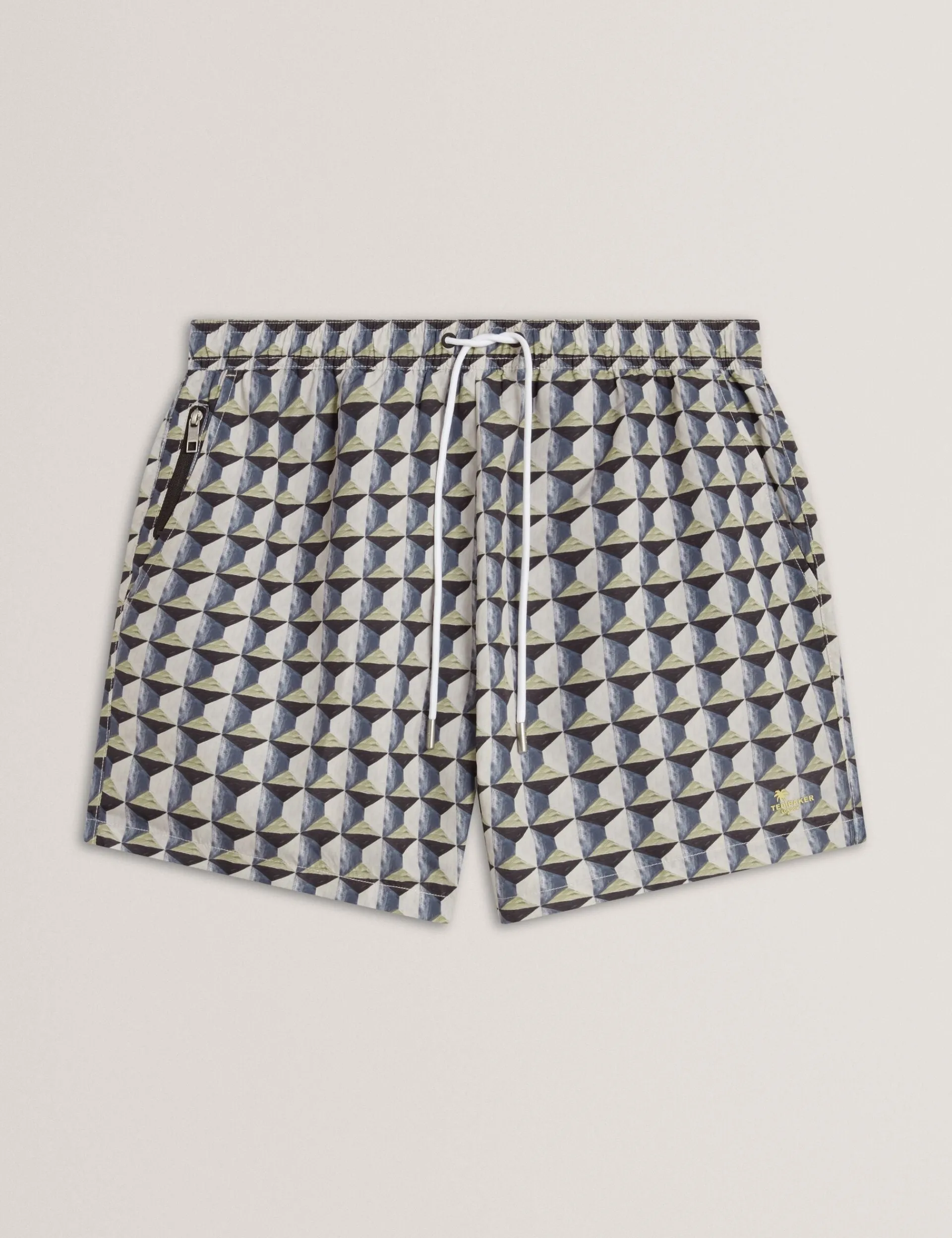 New Lobster Limited Bademode|Der Weihnachtsladen<Retro-Badeshorts mit Geo-Kordelzug