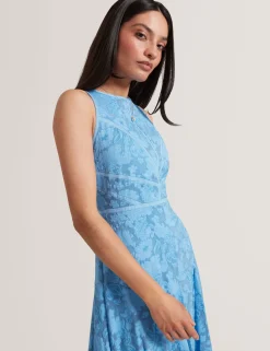 New Lobster Limited Die Hochzeitsredaktion|Der Weihnachtsladen<Ärmelloses A-Linien Midikleid mit Blumenmuster