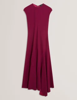 New Lobster Limited Kleider<Ärmelloses, asymmetrisches Midikleid mit schrägem Schnitt
