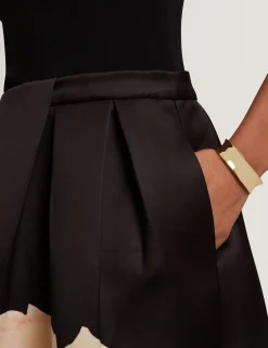 New Lobster Limited Golden Hour|Die Satin-Kollektion<Ärmelloses Midi-Kleid mit Rosenmuster