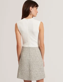 New Lobster Limited Anzüge & Zweiteiler|Kleider<Ärmelloses Minikleid aus Bouclé-Strick