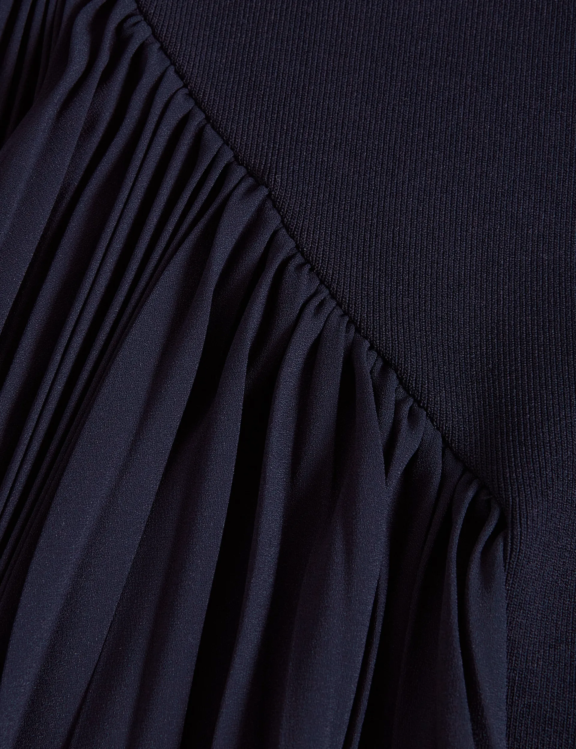New Lobster Limited Luftiger Blues Bearbeiten|Kleider<Ärmelloses Strickminikleid mit Falteneinsatz