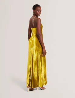 New Lobster Limited Kleider<Samt-Maxikleid mit Neckholder