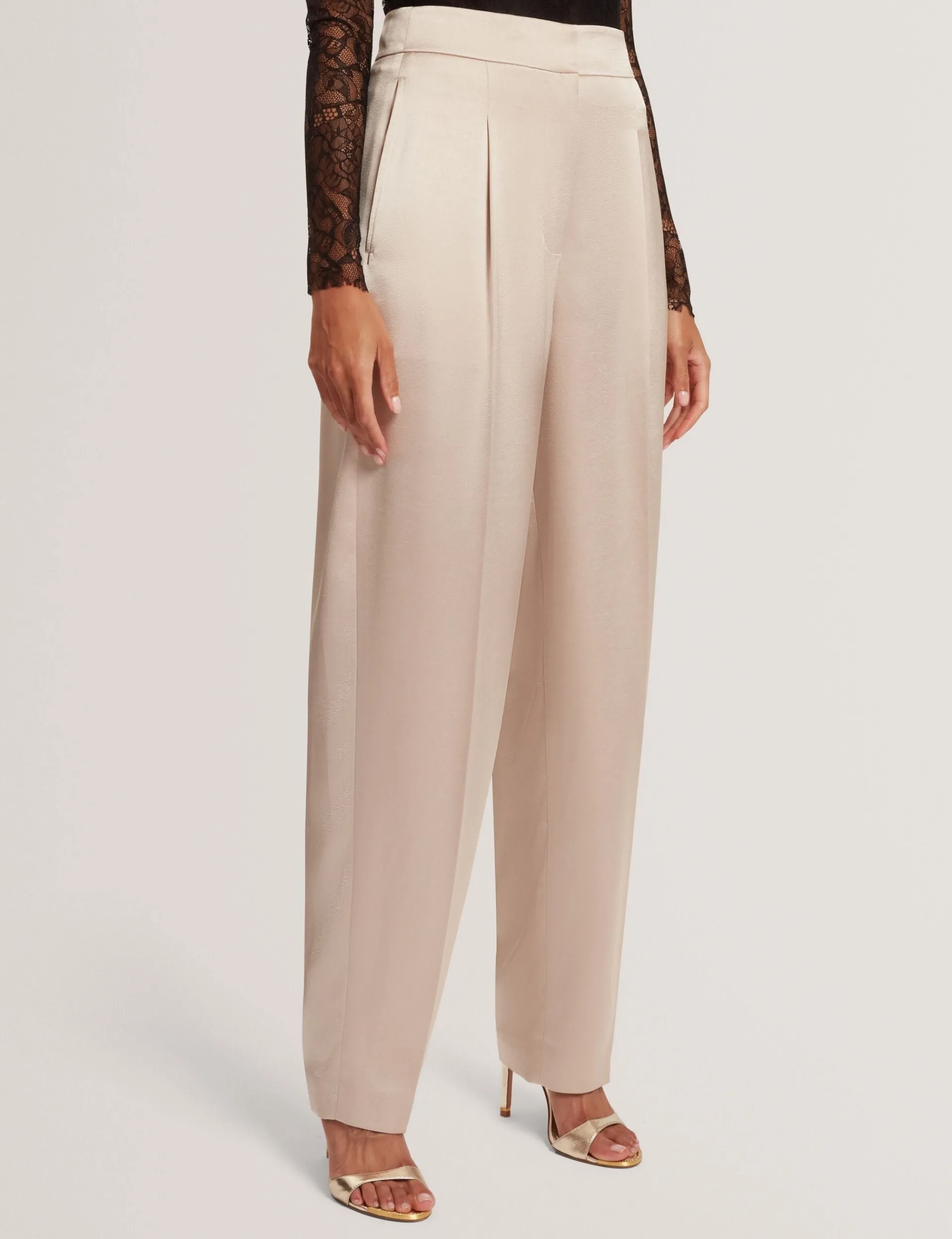 New Lobster Limited Festliche Kleidung|Hosen & Shorts<Satin-Hosen mit geschwungenem Bein