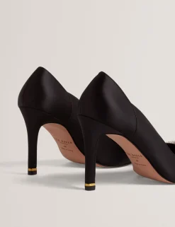 Damen New Lobster Limited Festliche Kleidung|Absätze<Satin-Pumps mit Strassschleife