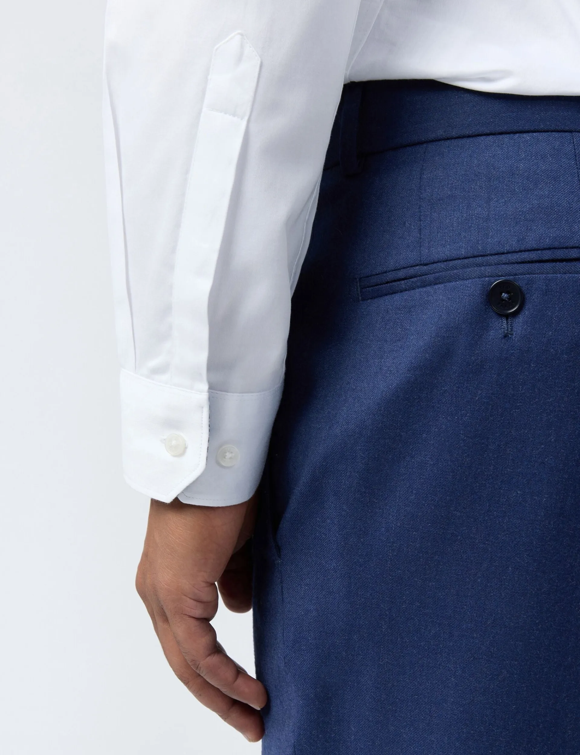Licensee Baird Group Shirts|Arbeitskleidung<Satin-Stretch-Baumwollhemd, schmal geschnitten