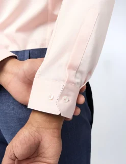 Licensee Baird Group Shirts|Arbeitskleidung<Satin-Stretch-Baumwollhemd, schmal geschnitten