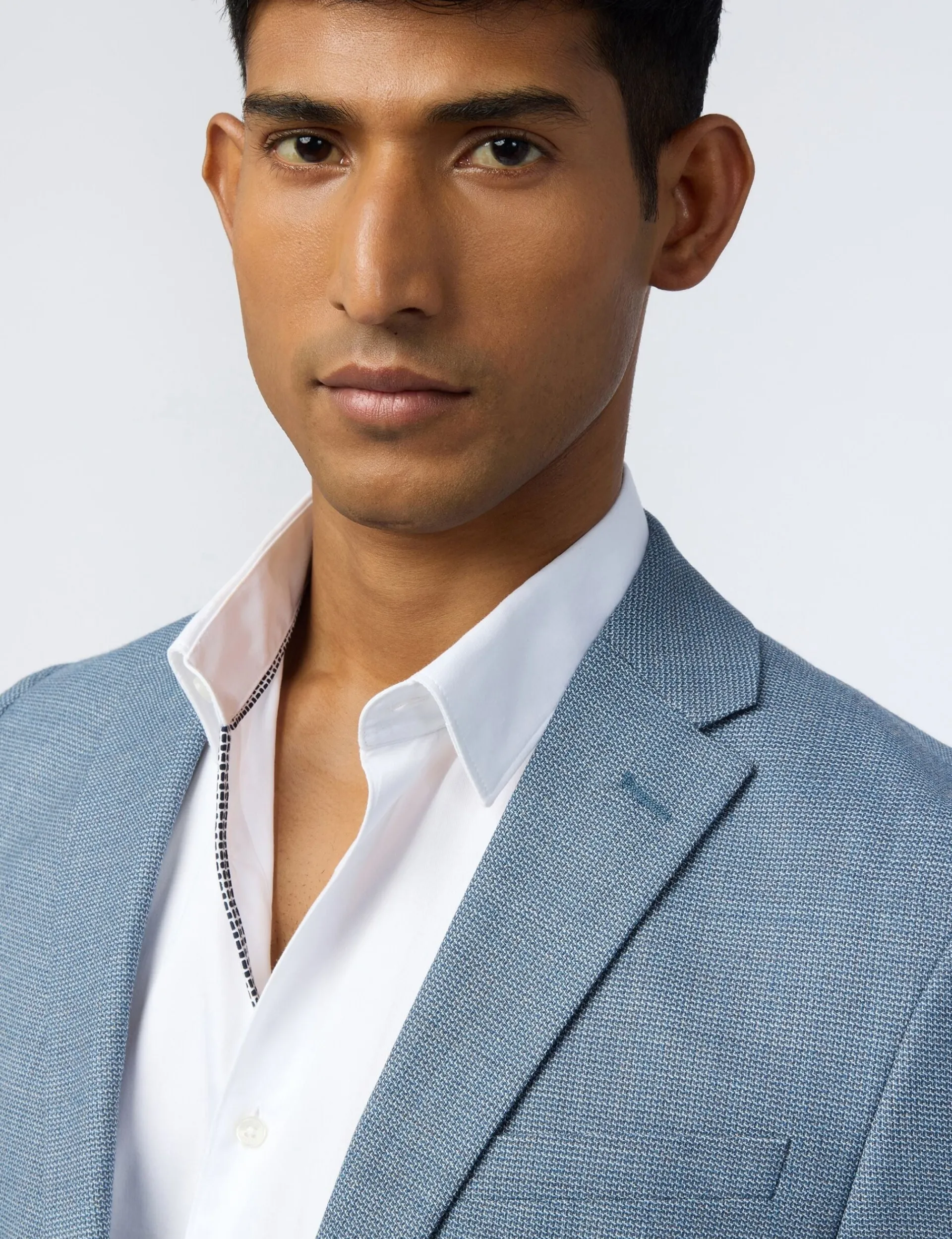 Licensee Baird Group Breezy Blues Bearbeiten|Arbeitskleidung<Schmal geschnittener Blazer aus Hopsack-Wolle