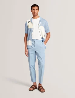 New Lobster Limited Breezy Blues Bearbeiten|Hosen & Chinos<Schmal zulaufende Baumwollhose mit Gürtel